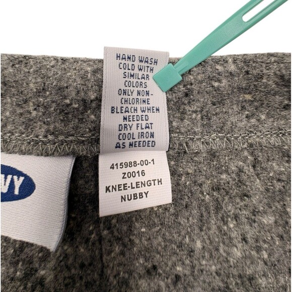 NWT Old Navy Gray Wool Blend Felted Knit Pencil Skirt Work Office Minimalist 12 - Picture 13 of 13